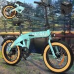 HAOQI Folding Electric Bike for Adults, 500W (Peak 750W) Brushless Motor Electric Bycicle with PAS Throttle, 48V 10.4Ah Removable Battery 20'' *4''Fat Tire Foldable Ebike with Phone Holder, 7-Speed.