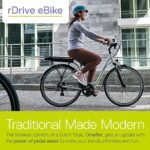 Electric Bike, Delta Cycle rDrive Ebike - 396Wh Lithium-Ion Battery, 55 Miles On A Single Charge - 7 Speed Shimano Gear System, Front & Rear V-Brakes - Safety Lights, Storage Rack & Kickstand. - Image 2