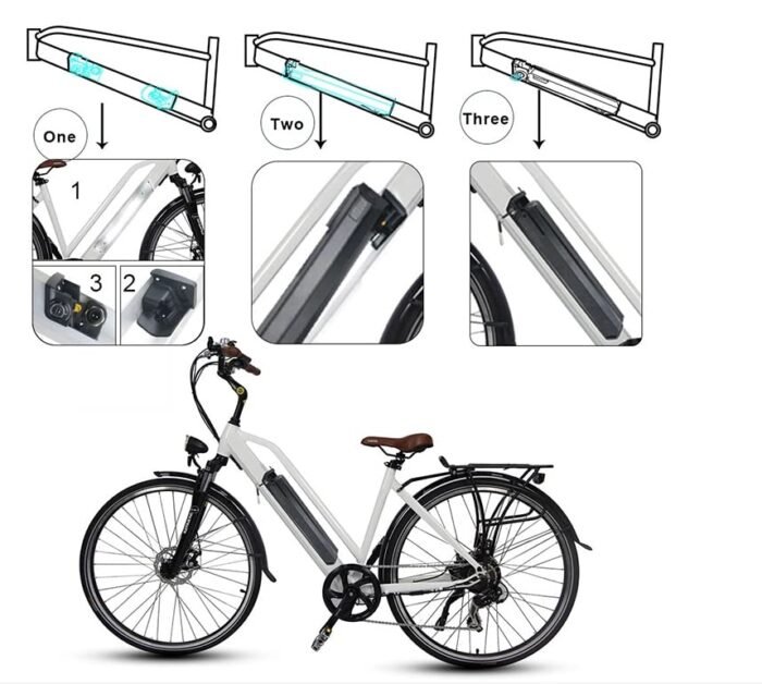 Reention Dorado 21700 Ebike Battery, 48V 30Ah Electric Bicycle Lithium-ion Samsung Cell Battery with Charger. - Image 5
